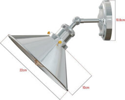 Modern Vintage Retro Industrial Wall Sconce Light 22Cm Metal Wall Lamp - thumbnail 4
