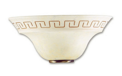Luminosa Lighting Luminosa Trecento Wall Uplight Amber 30X15Cm