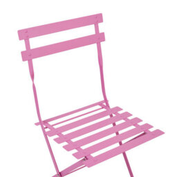 Beliani Bistro Set Folding Fiori Metal Pink - thumbnail 9
