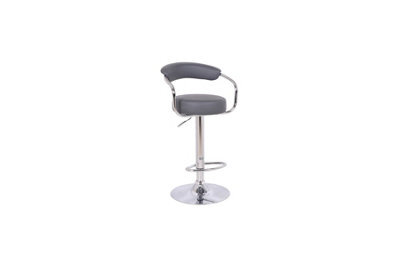 Lazio Matt Black Bar Stool Charcoal - image 1