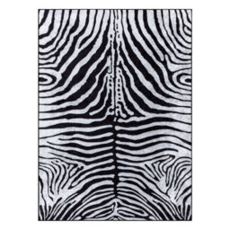 RugsX Miro 51331.803 Washing Carpet Zebra Anti-Slip - Black White 140X190 Cm - thumbnail 3