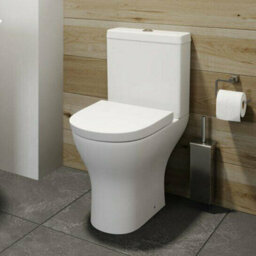 Affine 1700mm Gloss White Bathroom Suite Straight Bath Toilet Basin Sink Vanity Unit - thumbnail 3
