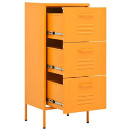 Vidaxl Storage Cabinet Mustard Yellow 42.5X35X101.5 Cm Steel - thumbnail 6