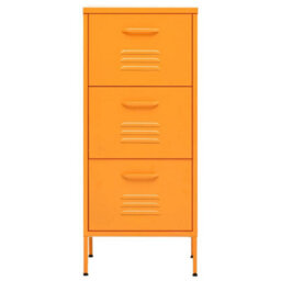 Vidaxl Storage Cabinet Mustard Yellow 42.5X35X101.5 Cm Steel - thumbnail 3
