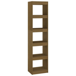 Berkfield Book Cabinet/room Divider Honey Brown 40X30X167.5 Cm Solid Pinewood - thumbnail 2