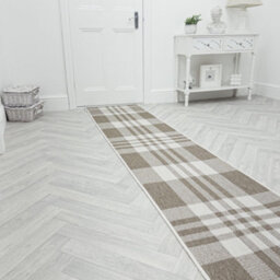 Chequered Indoor/outdoor Hallway Runner Rug - Durable, Reversible & Hardwearing Carpet For Home Or Garden - thumbnail 5