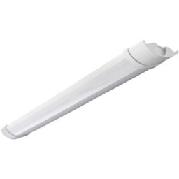 2Ft Ip65 Flush Batten Light - 18W Daylight White Led - Opal & Gloss White Pc - thumbnail 3