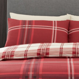 Gc Gaveno Cavailia Swiss Cheked Duvet Cover Bedding Set Red King 3Pc With Reversible Checkered Print Quilt Cover - thumbnail 2