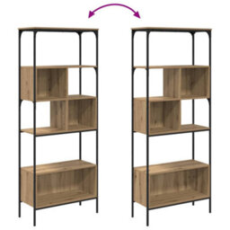 Walplus Bookcase Artisan Oak 76 X 33 X 188.5 Cm Engineered Wood - thumbnail 9