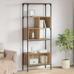 Walplus Bookcase Artisan Oak 76 X 33 X 188.5 Cm Engineered Wood - thumbnail 1