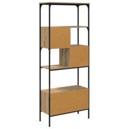 Walplus Bookcase Artisan Oak 76 X 33 X 188.5 Cm Engineered Wood - thumbnail 7