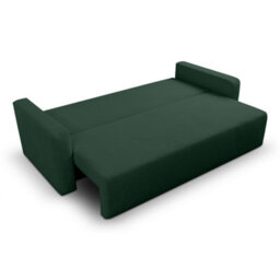 Furnishings For Less UK Mia 3 Seater Green Cord Fabric Sofa Bed Full Back Versatile Pull Out Bed - thumbnail 2
