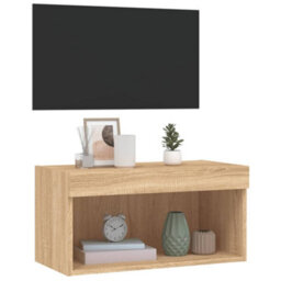 Walplus Tv Cabinet With Led Lights Sonoma Oak 60X30X30 Cm - thumbnail 6