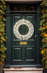 Xmas Haus 70X9Cm 2D White Metal Wreath With 1200 Warm White Led - thumbnail 7