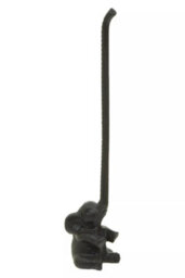 Orsina Fauna Black Elephant Toilet Roll Holder Art - thumbnail 2