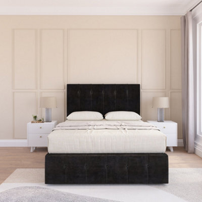 Sloomy Cambridge Divan Bed Set With 2 Drawers Footend - Plush Velvet - image 1