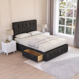 Sloomy Cambridge Divan Bed Set With 2 Drawers Footend - Plush Velvet - thumbnail 2