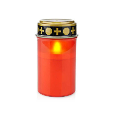Nedis Battery Grave Candle Memorial With Flickering Tealight Remembrance Cemetery - image 1