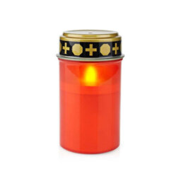Nedis Battery Grave Candle Memorial With Flickering Tealight Remembrance Cemetery - thumbnail 1