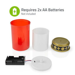 Nedis Battery Grave Candle Memorial With Flickering Tealight Remembrance Cemetery - thumbnail 6