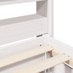 Berkfield Bed Frame Without Mattress White 180X200 Cm Super King Solid Wood Pine - thumbnail 9