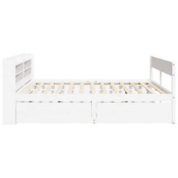 Berkfield Bed Frame Without Mattress White 180X200 Cm Super King Solid Wood Pine - thumbnail 7