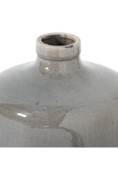 Garda Grey Glazed Chive Vase, Modern Ceramic Decor Piece - thumbnail 2