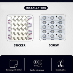 Led Injection Module  Smd Ip65 Waterproof Decorative Light  With Tape Adhesive Backside,rgb ,10 Pack - thumbnail 4