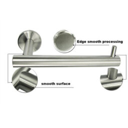 Toilet Roll Tissue Paper Holder Wall Mounted Bathroom Accessory Stainless Steel - thumbnail 3