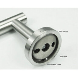 Toilet Roll Tissue Paper Holder Wall Mounted Bathroom Accessory Stainless Steel - thumbnail 4