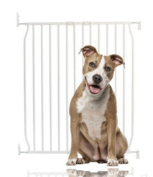 Bettacare Eco Screw Fit Pet Gate, White, 80Cm - 90Cm, Screw Fitted Dog Gate, Safety Gate For Puppy - thumbnail 1