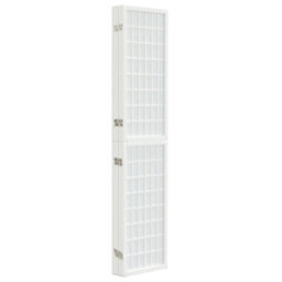Berkfield Folding 5-Panel Room Divider Japanese Style 200X170 Cm White - thumbnail 4