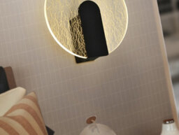 Luminosa Lighting Luminosa Auris Integrated Led Wall Lamp Black 3000K - Uk Stock - thumbnail 3