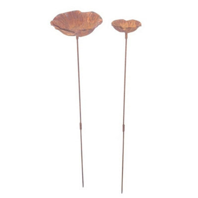 3.35In And 5.31In Bird Bath Feeder Station Outdoor Pedestal Garden Decor Arts Birdbath Water Bowl - image 1