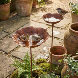 3.35In And 5.31In Bird Bath Feeder Station Outdoor Pedestal Garden Decor Arts Birdbath Water Bowl - thumbnail 5