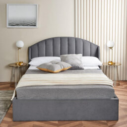 Home Treats Curved Ottoman Bed With Mattress Single Small Double Storage Bed - thumbnail 4