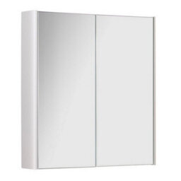 Clifton 500mm 2 Door Bathroom Mirror Cabinet- White Gloss- (Choice)