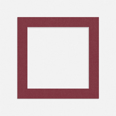 "Ak Frames Burgundy 8X8"" Picture Mount To Fit 6X6"" Aperture Size - Mount Board Only (No Frame Included)" - image 1