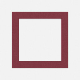 "Ak Frames Burgundy 8X8"" Picture Mount To Fit 6X6"" Aperture Size - Mount Board Only (No Frame Included)"