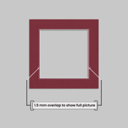 "Ak Frames Burgundy 8X8"" Picture Mount To Fit 6X6"" Aperture Size - Mount Board Only (No Frame Included)" - thumbnail 4