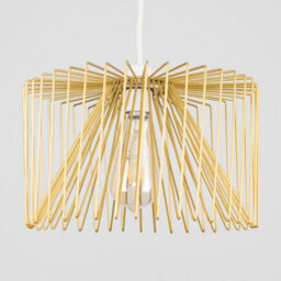 Valuelights Amadeus Modern Gold Non Electric Metal Wire Design Cylinder Shaped Light Shade (D)30Cm - thumbnail 4