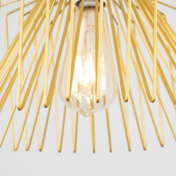 Valuelights Amadeus Modern Gold Non Electric Metal Wire Design Cylinder Shaped Light Shade (D)30Cm - thumbnail 3