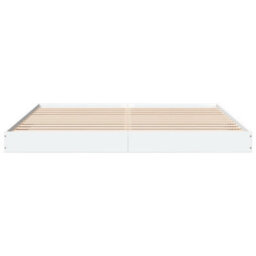 Berkfield Bed Frame Without Mattress White 180X200 Cm Super King Engineered Wood - thumbnail 4