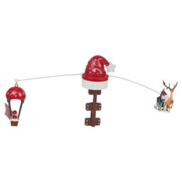 Urbn-Living Urbnliving 80Cm Width Red & Green Christmas Tree Rotating Topper Led Sound Spinning Santa Musical Ornament Home Décor - thumbnail 8