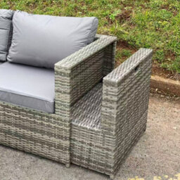 14 Pieces Pe Rattan Garden Sofa Set, 12 Seater Garden Conversation Set - thumbnail 5