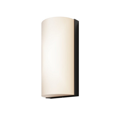 Luminosa Lighting Luminosa Badd Rounded Outdoor Flush Wall Lamp Graphite 3000K 700Lm Ip54 - image 1