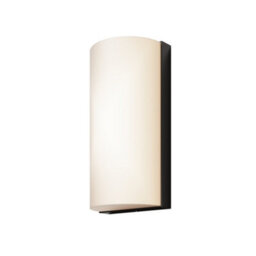 Luminosa Lighting Luminosa Badd Rounded Outdoor Flush Wall Lamp Graphite 3000K 700Lm Ip54