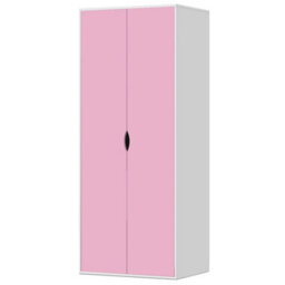Afn Home Delvito 4 Piece Bedroom Set,  2 Door Wardrobe, 5 Drawer Chest & 2 Bedside Cabinets, Pink/white - thumbnail 7