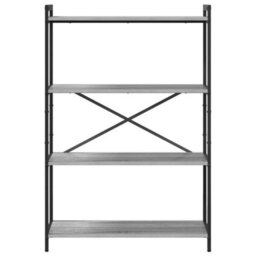 Berkfield Bookcase Grey Sonoma 80 X 30 X 118 Cm Engineered Wood - thumbnail 5
