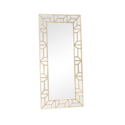 Melody Maison Large Gold Geometric Framed Mirror 70Cm X 150Cm - thumbnail 6